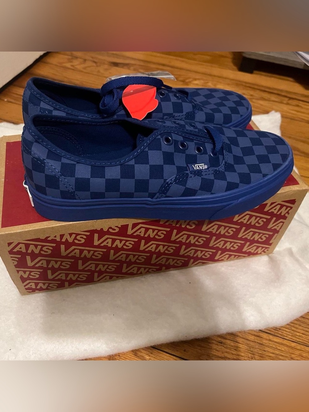 Blue Checkered Vans